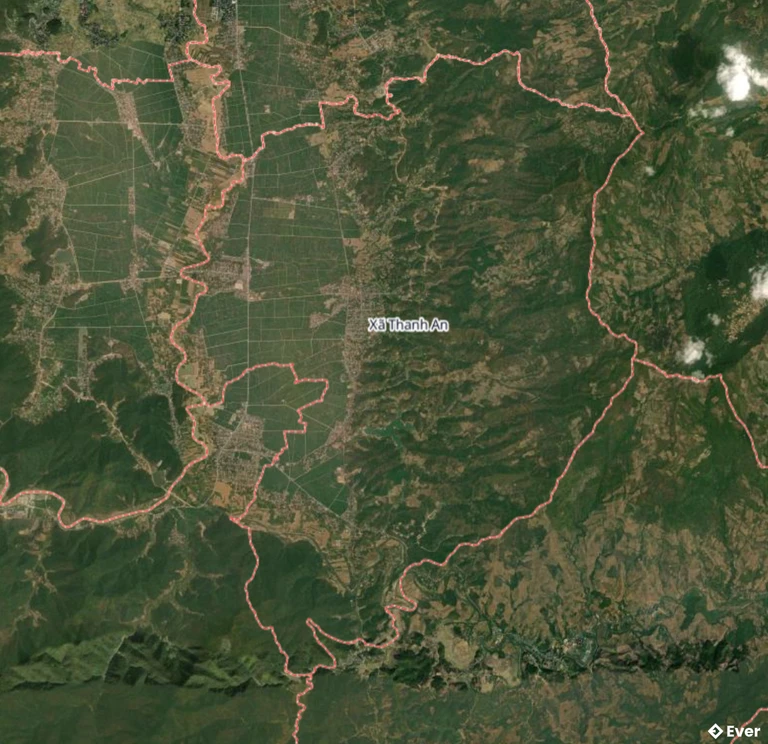 Bản đồ địa hình xã Thanh An