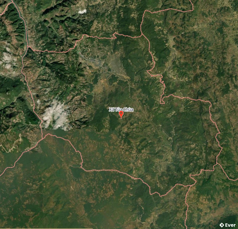 Bản đồ địa hình xã Tủa Chùa sau sáp nhập