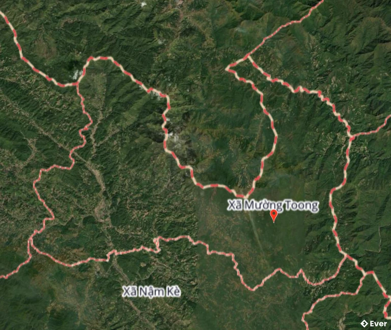 Bản đồ địa lý xã Mường Toong