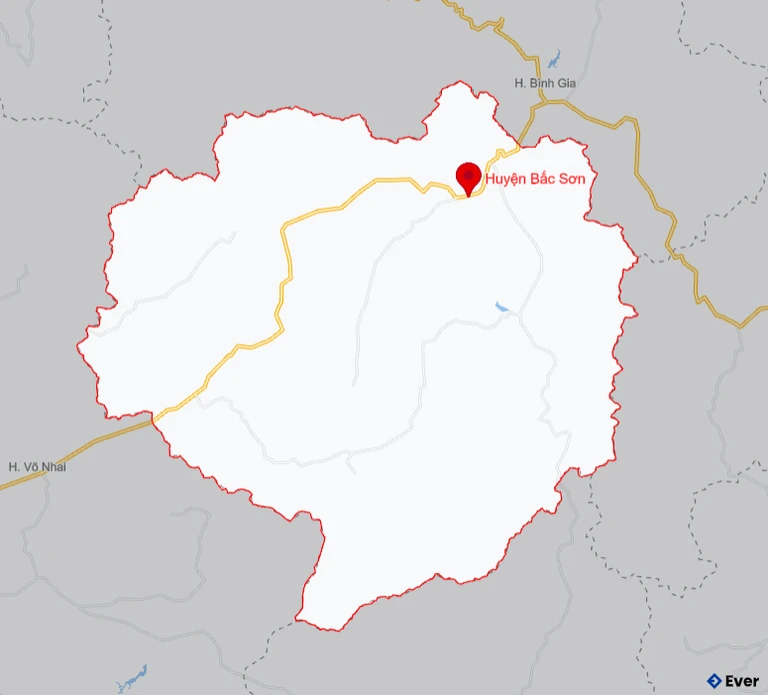 Bản đồ giao thông Huyện Bắc Sơn