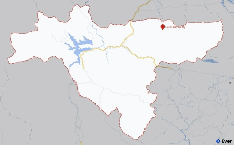 Bản đồ giao thông Huyện Bắc Trà My