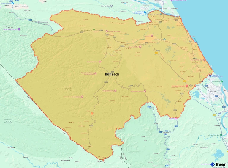 Bản đồ giao thông huyện Bố Trạch