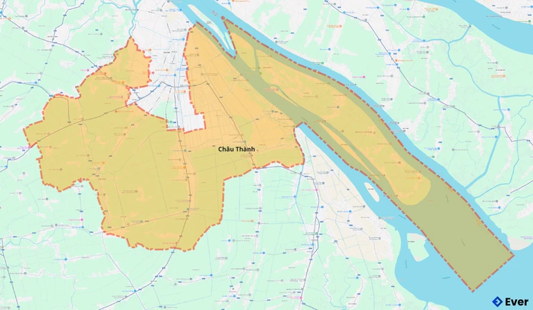 Bản đồ giao thông huyện Châu Thành
