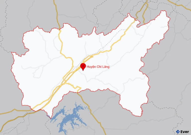 Bản đồ giao thông Huyện Chi Lăng