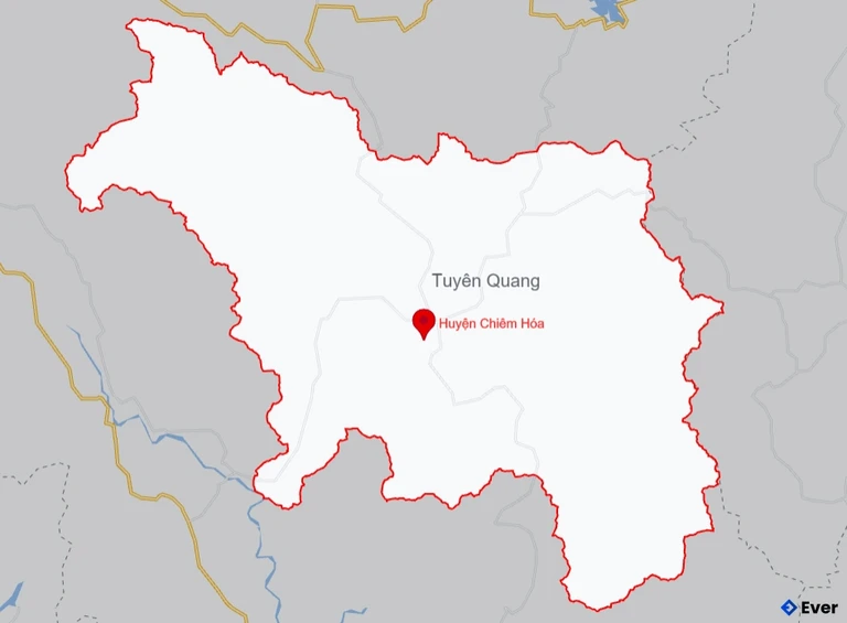 Bản đồ giao thông Huyện Chiêm Hóa