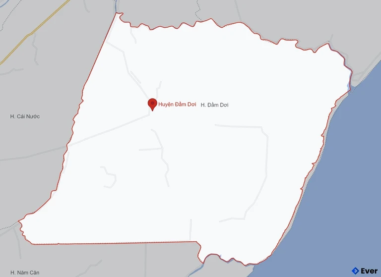 Bản đồ giao thông Huyện Đầm Dơi