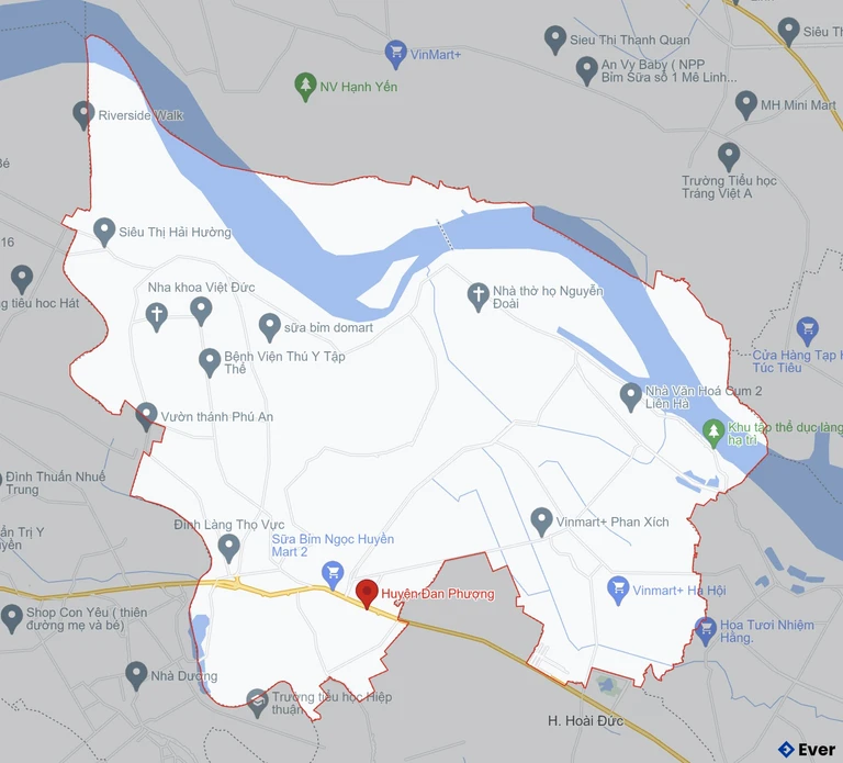 Bản đồ giao thông Huyện Đan Phượng