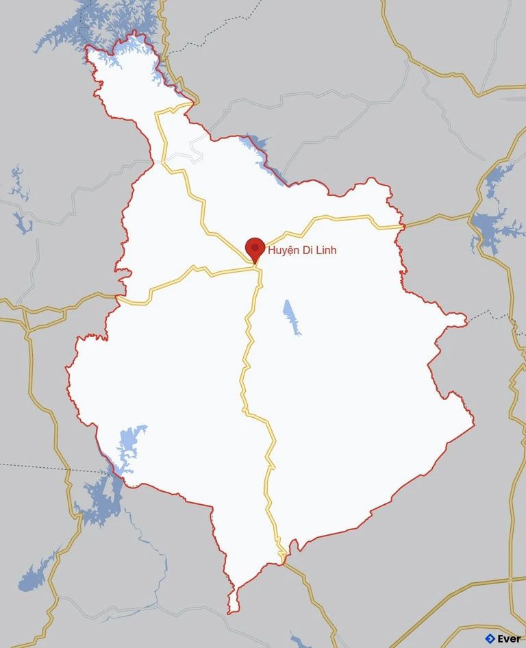 Bản đồ giao thông Huyện Di Linh
