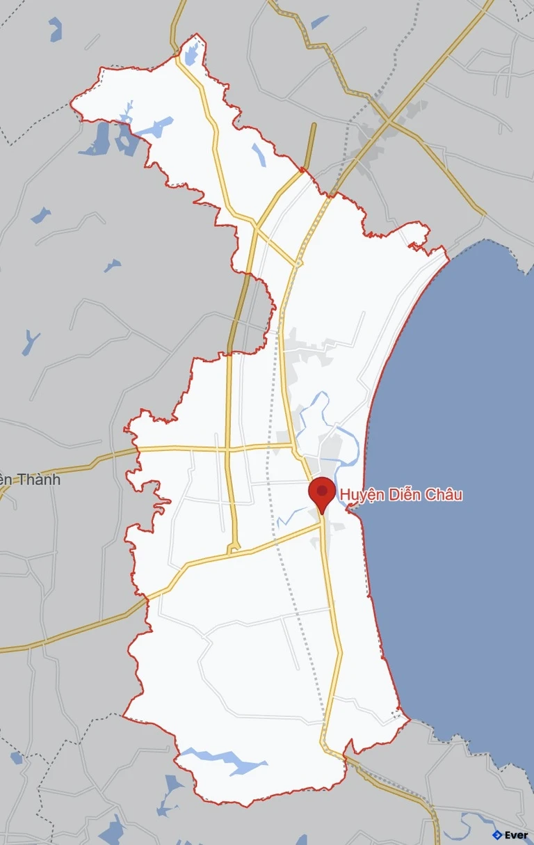 Bản đồ giao thông huyện Diễn Châu