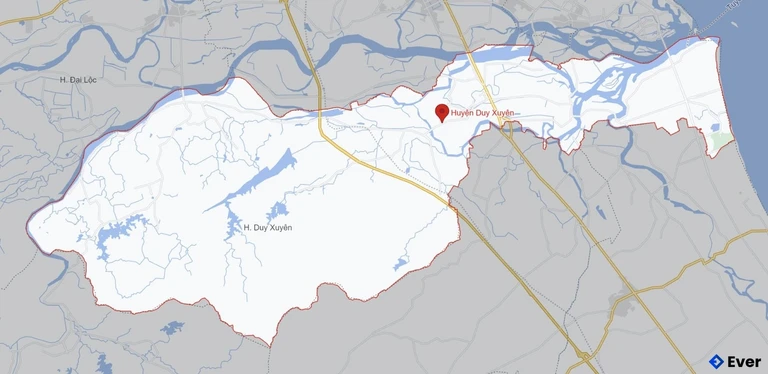 Bản đồ giao thông Huyện Duy Xuyên