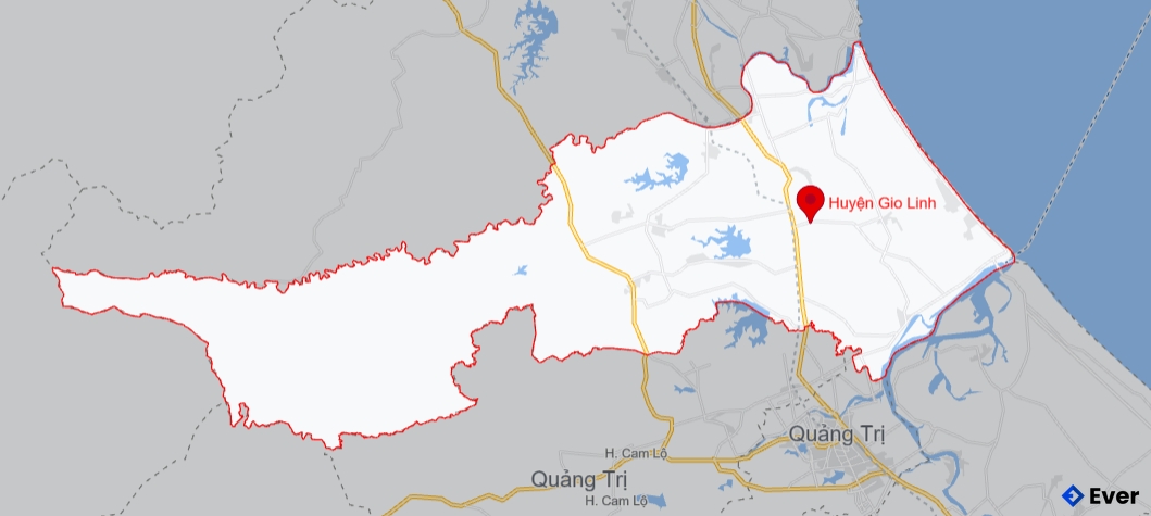 Bản đồ giao thông Huyện Gio Linh