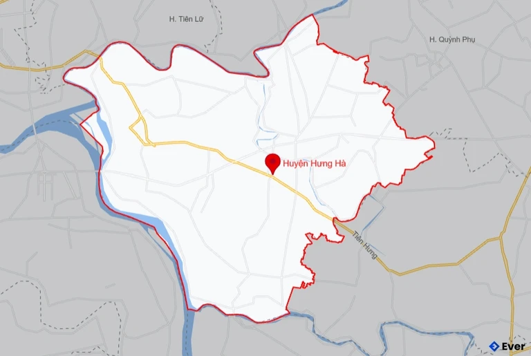 Bản đồ giao thông Huyện Hưng Hà