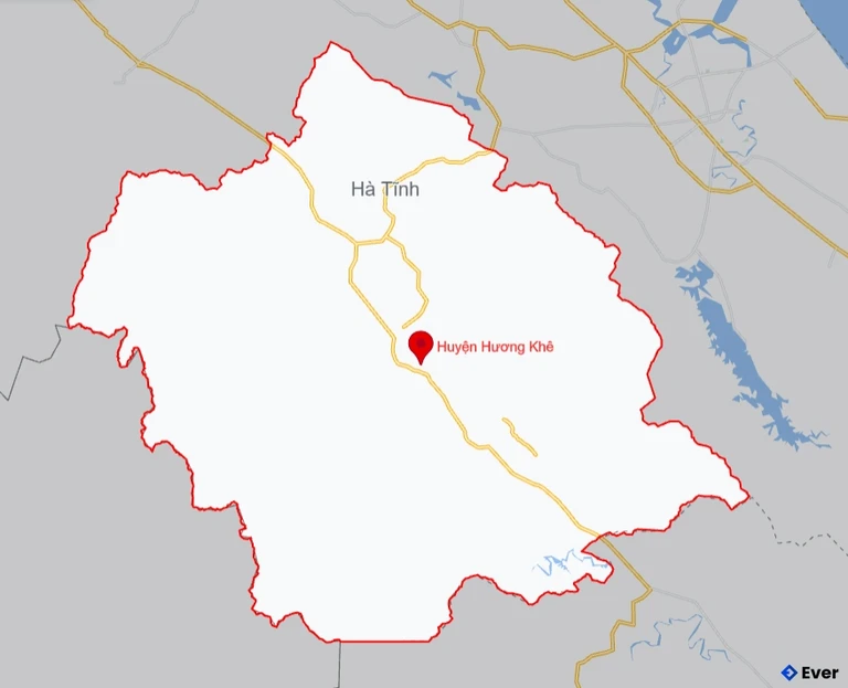 Bản đồ giao thông Huyện Hương Khê