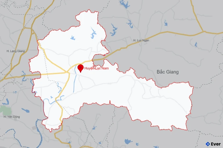 Bản đồ giao thông Huyện Lục Nam