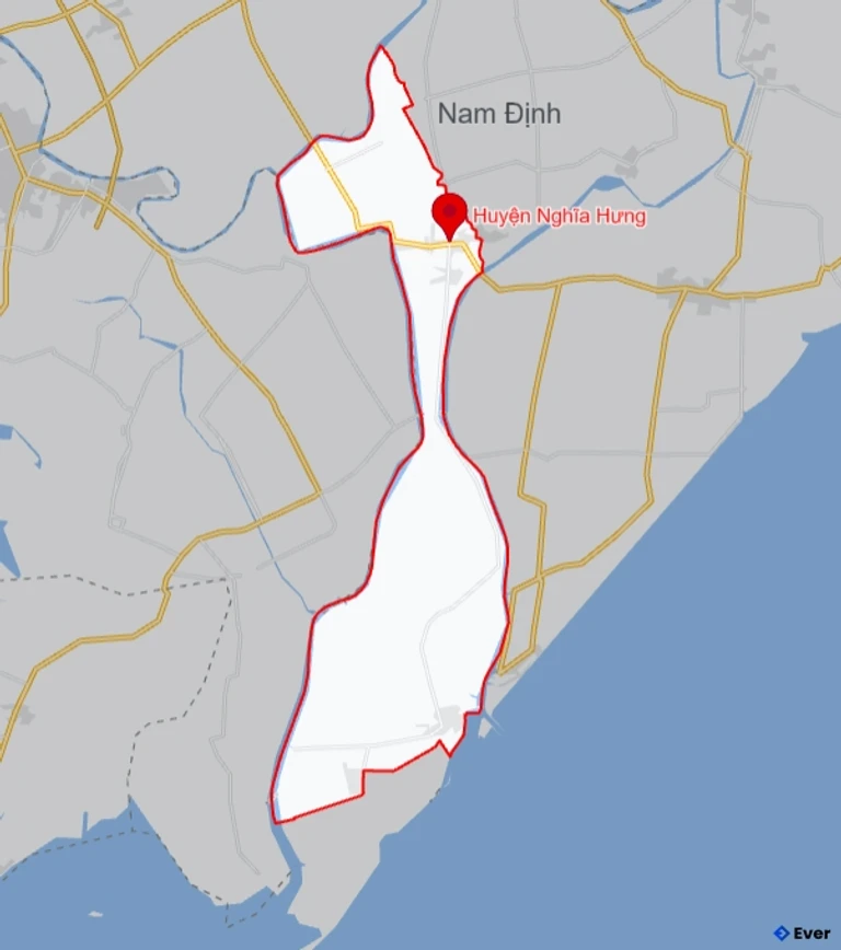 Bản đồ giao thông Huyện Nghĩa Hưng