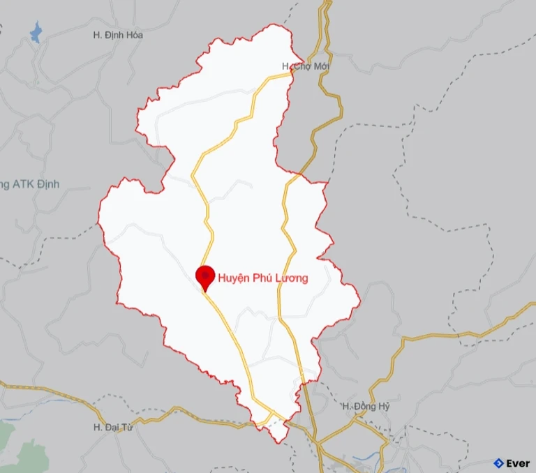 Bản đồ giao thông Huyện Phú Lương