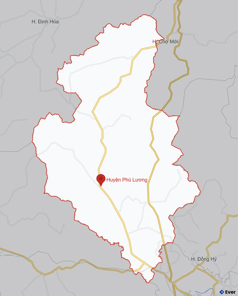 Bản đồ giao thông Huyện Phú Lương