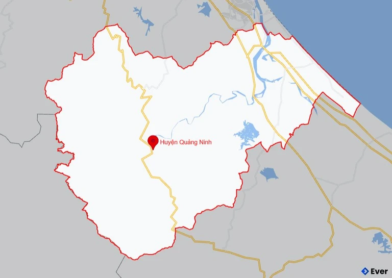 Bản đồ giao thông Huyện Quảng Ninh