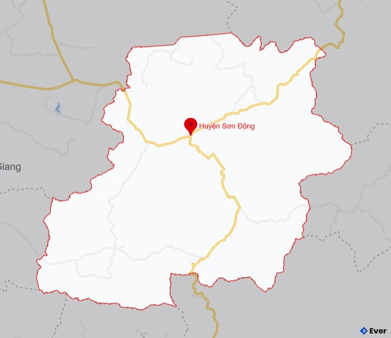 Bản đồ giao thông Huyện Sơn Động