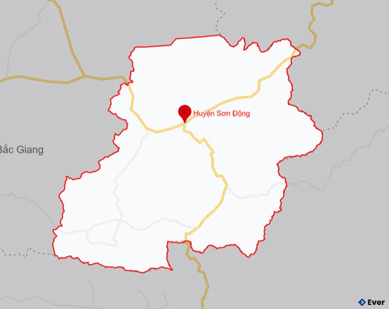 Bản đồ giao thông Huyện Sơn Động