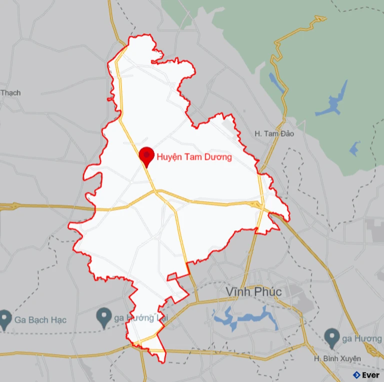 Bản đồ giao thông Huyện Tam Dương