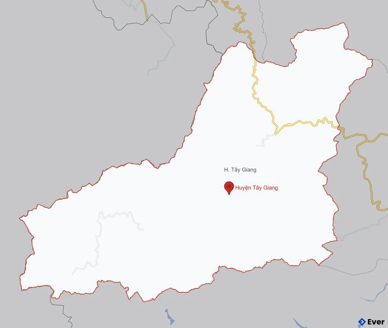Bản đồ giao thông Huyện Tây Giang