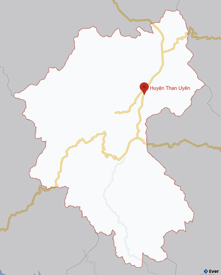 Bản đồ giao thông Huyện Than Uyên