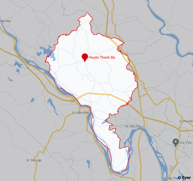Bản đồ giao thông Huyện Thanh Ba