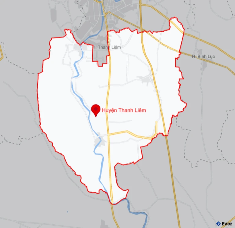 Bản đồ giao thông Huyện Thanh Liêm