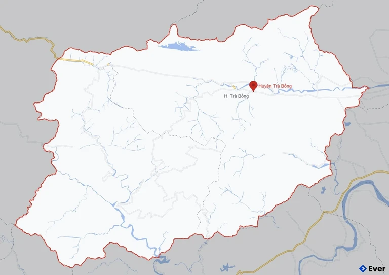 Bản đồ giao thông Huyện Trà Bồng