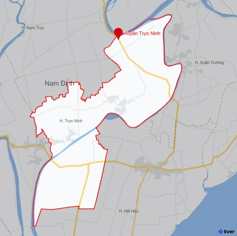 Bản đồ giao thông Huyện Trực Ninh