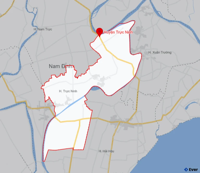 Bản đồ giao thông Huyện Trực Ninh