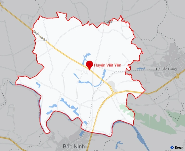 Bản đồ giao thông Huyện Việt Yên