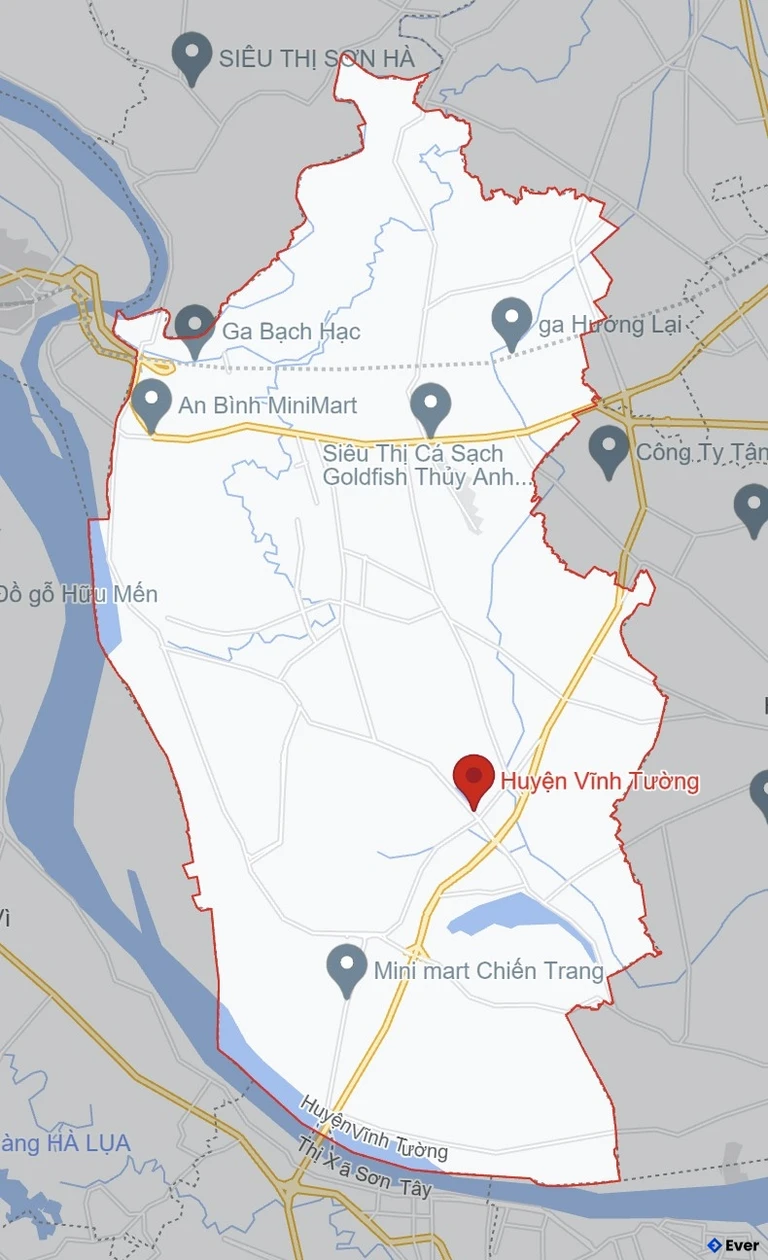 Bản đồ giao thông Huyện Vĩnh Tường