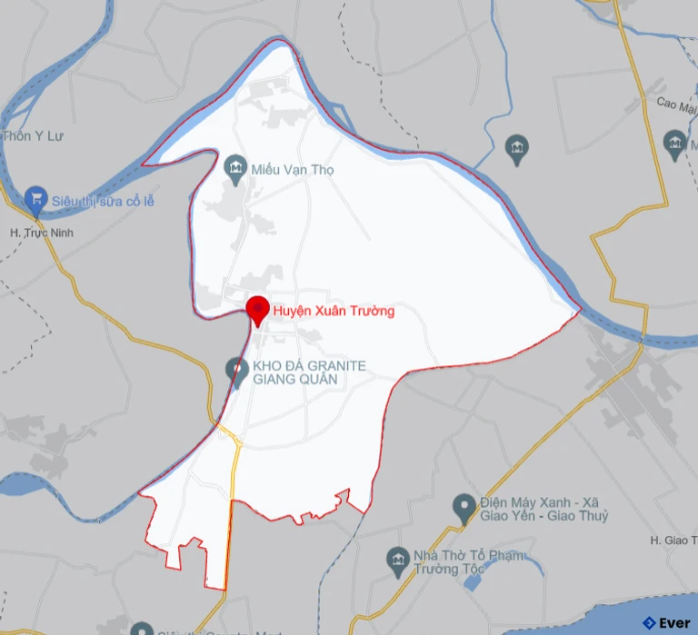 Bản đồ giao thông Huyện Xuân Trường
