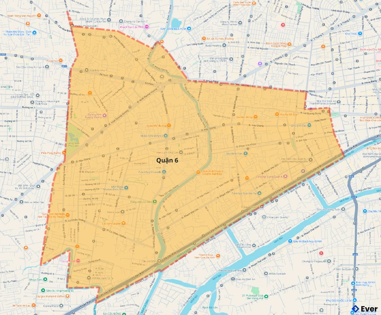 Bản đồ giao thông quận 6
