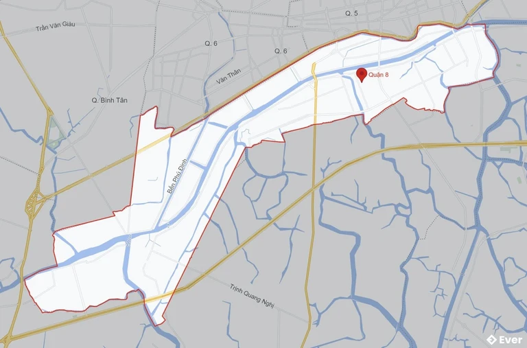 Bản đồ giao thông Quận 8