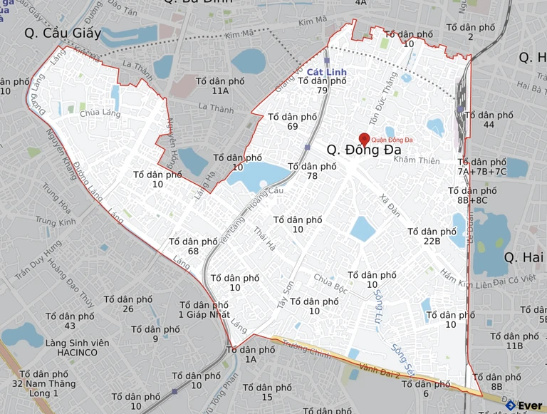 Bản đồ giao thông Quận Đống Đa