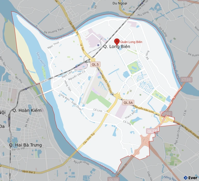 Bản đồ giao thông Quận Long Biên