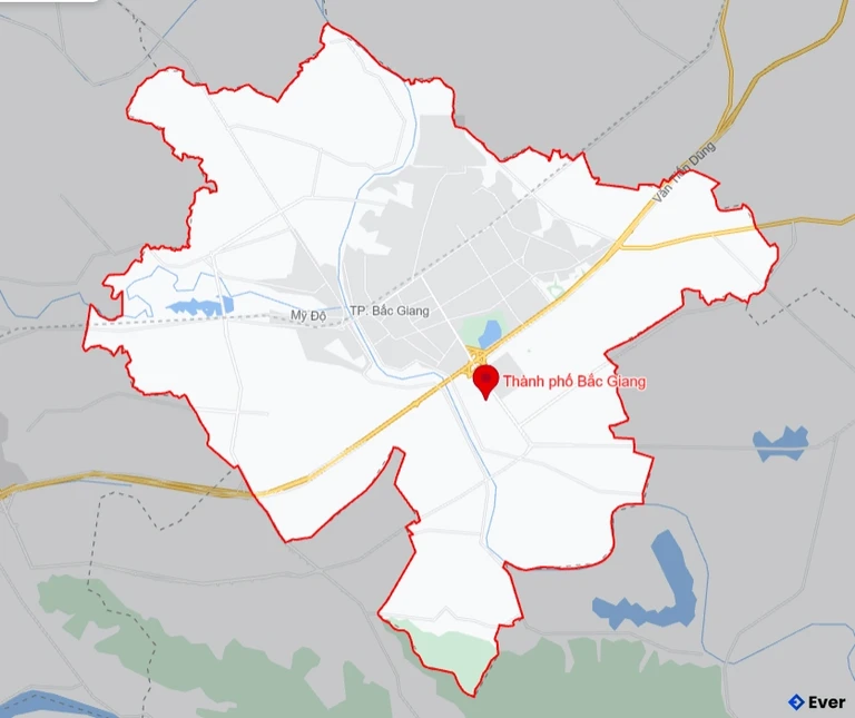Bản đồ giao thông Thành phố Bắc Giang