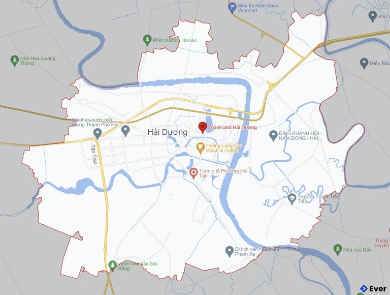 Bản đồ giao thông Thành phố Hải Dương