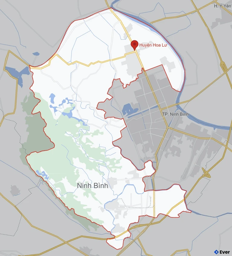 Bản đồ giao thông Thành phố Hoa Lư