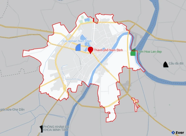 Bản đồ giao thông Thành phố Nam Định