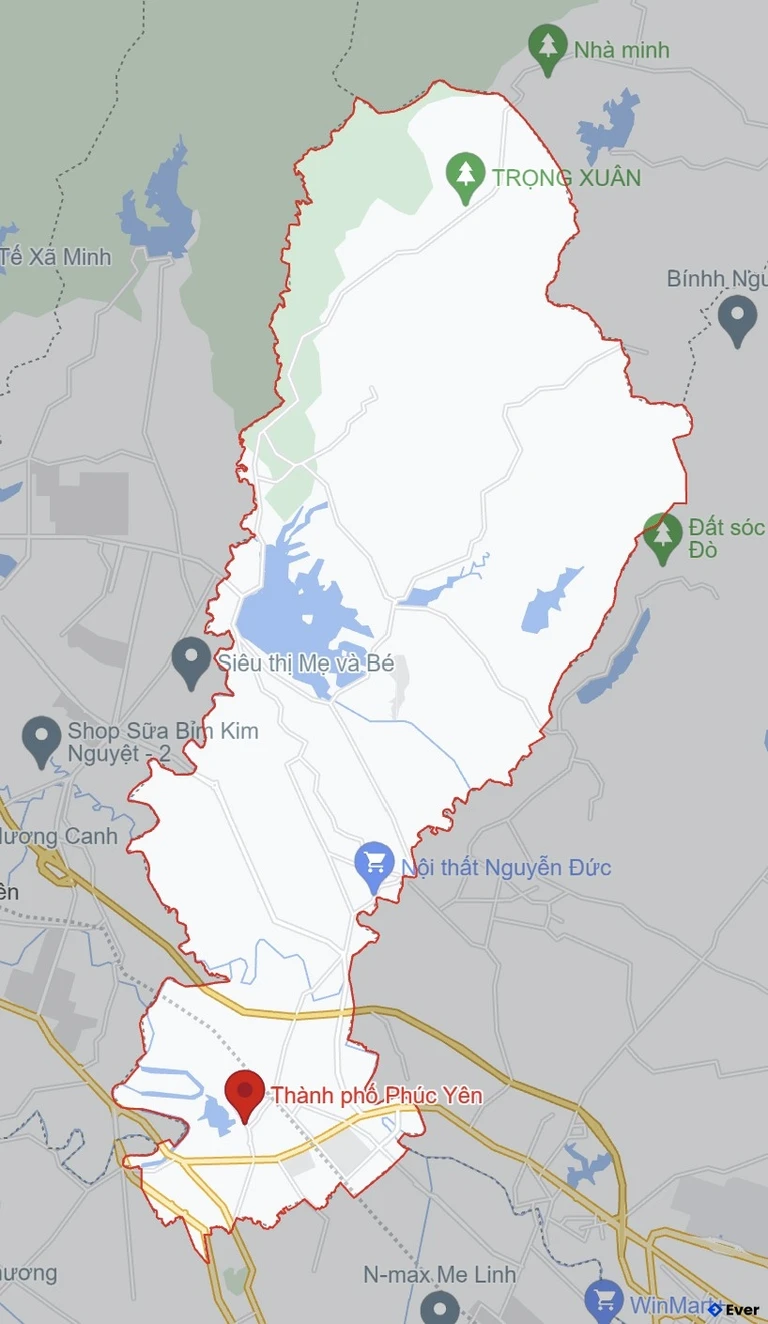 Bản đồ giao thông Thành phố Phúc Yên