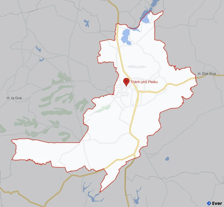 Bản đồ giao thông Thành phố Pleiku