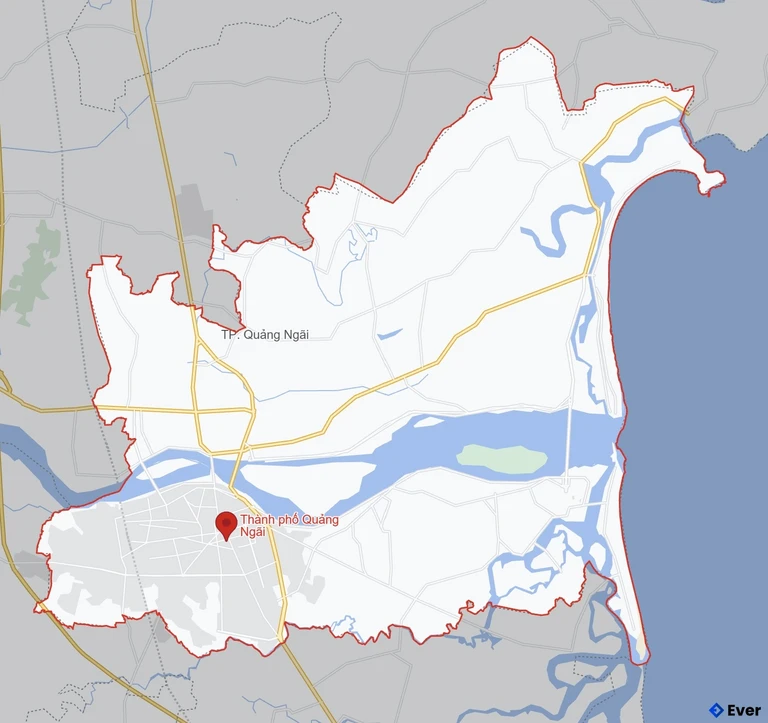 Bản đồ giao thông Thành phố Quảng Ngãi