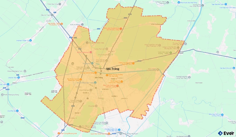 Bản đồ giao thông Thành phố Sóc Trăng