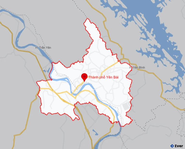 Bản đồ giao thông Thành phố Yên Bái