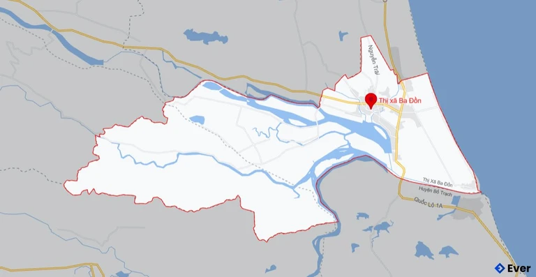 Bản đồ giao thông Thị xã Ba Đồn