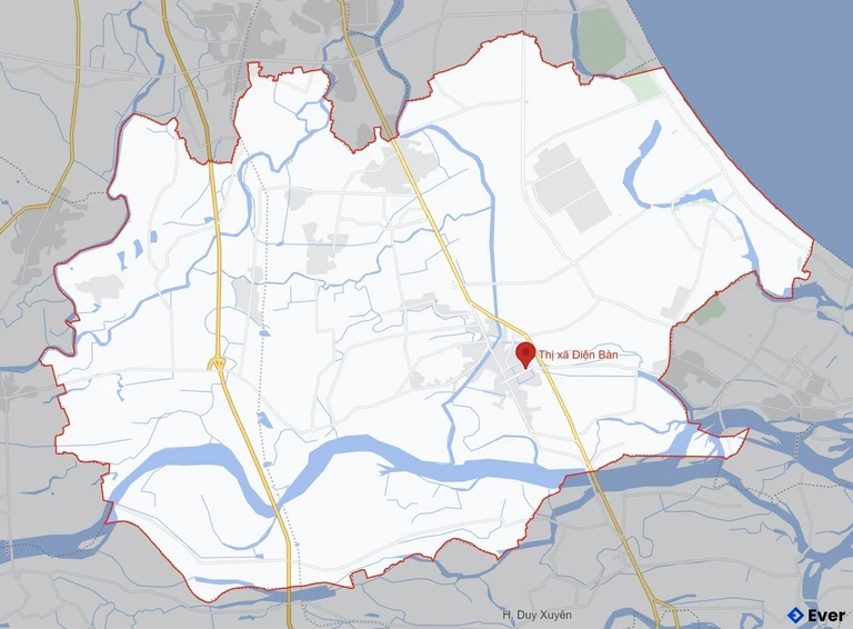 Bản đồ giao thông Thị xã Điện Bàn